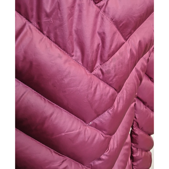 Patagonia Down Puffer Jacket Women's S Pink Full Zip Hoodless #J5284 - Picture 8 of 16